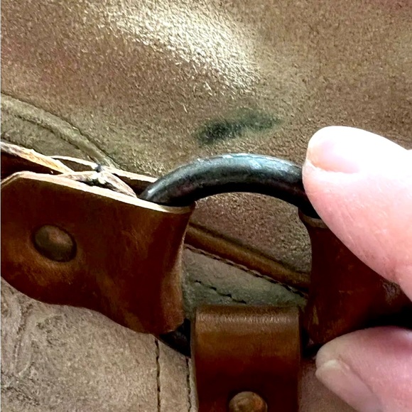 Frye Womens 10 B Carmen Braided Harness Western Riding Slouch Tan Ankle Boots - Picture 14 of 14